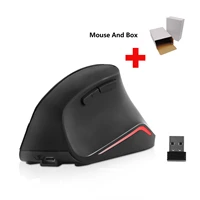 wireless 2 4g vertical mouse rechargeable ergonomic gaming computer mause 1600 dpi optical mice with box mouse pad for pc laptop