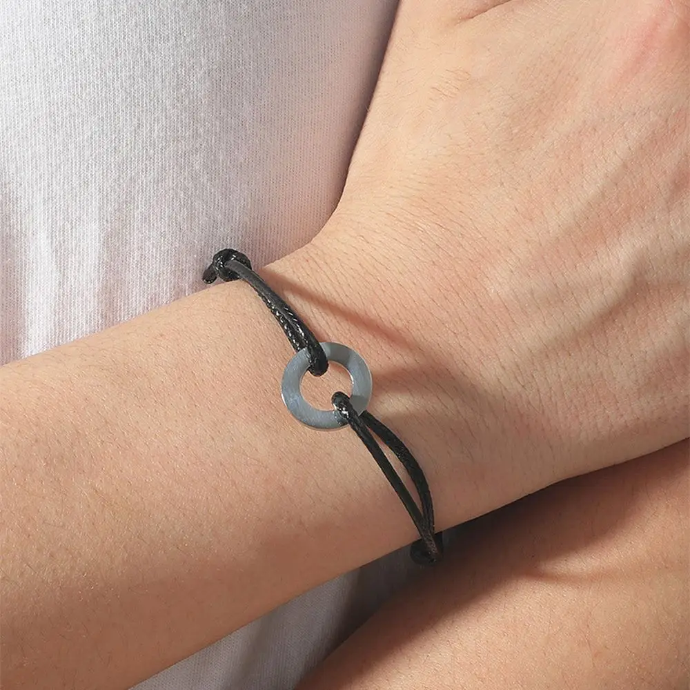 

Day Gift Adjustable Hollow For Women Men Attract Round Charm Friendship Rope Couple Bracelets Rope Weaving Waistbands