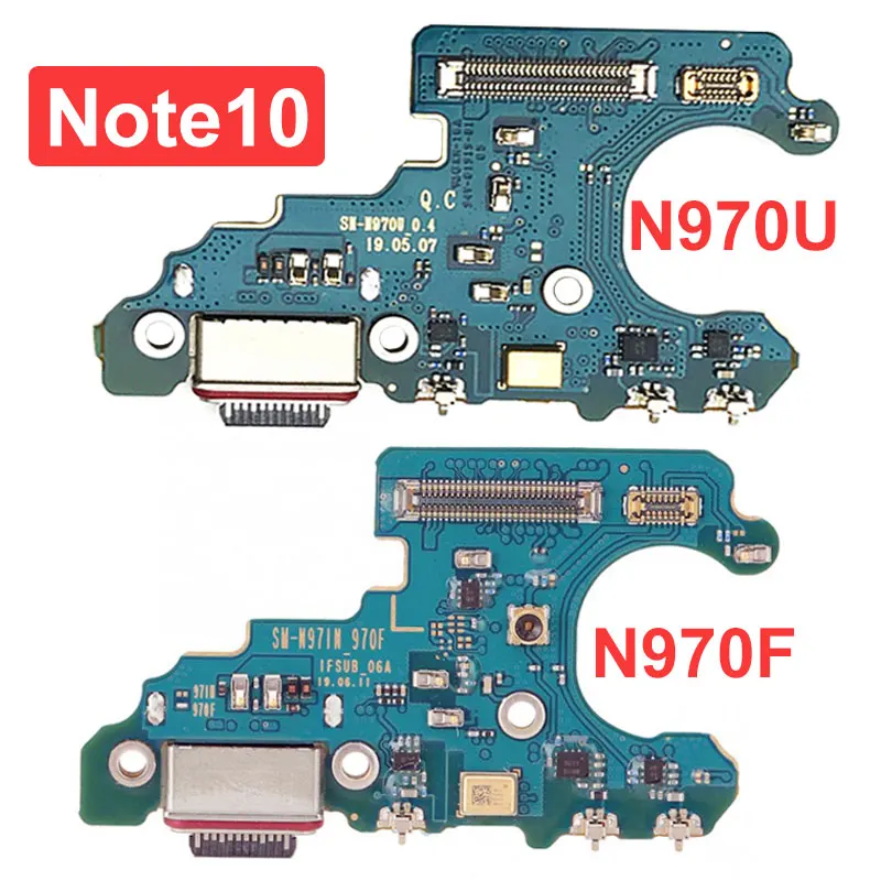 Для samsung Galaxy Note 10 N970 N970U N970F гибкий usb-зарядный порт док-станция Соединительный микрофон Замена материнской платы