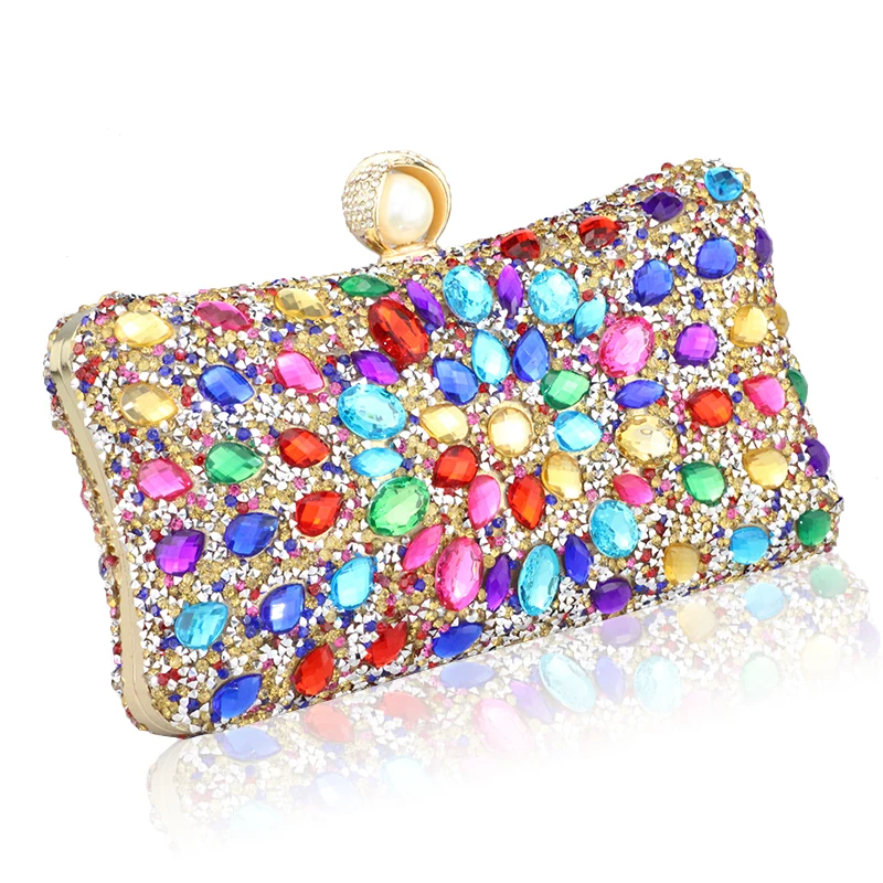 Новинка Shoudler женская вечерняя сумочка квадратной формы с бриллиантами