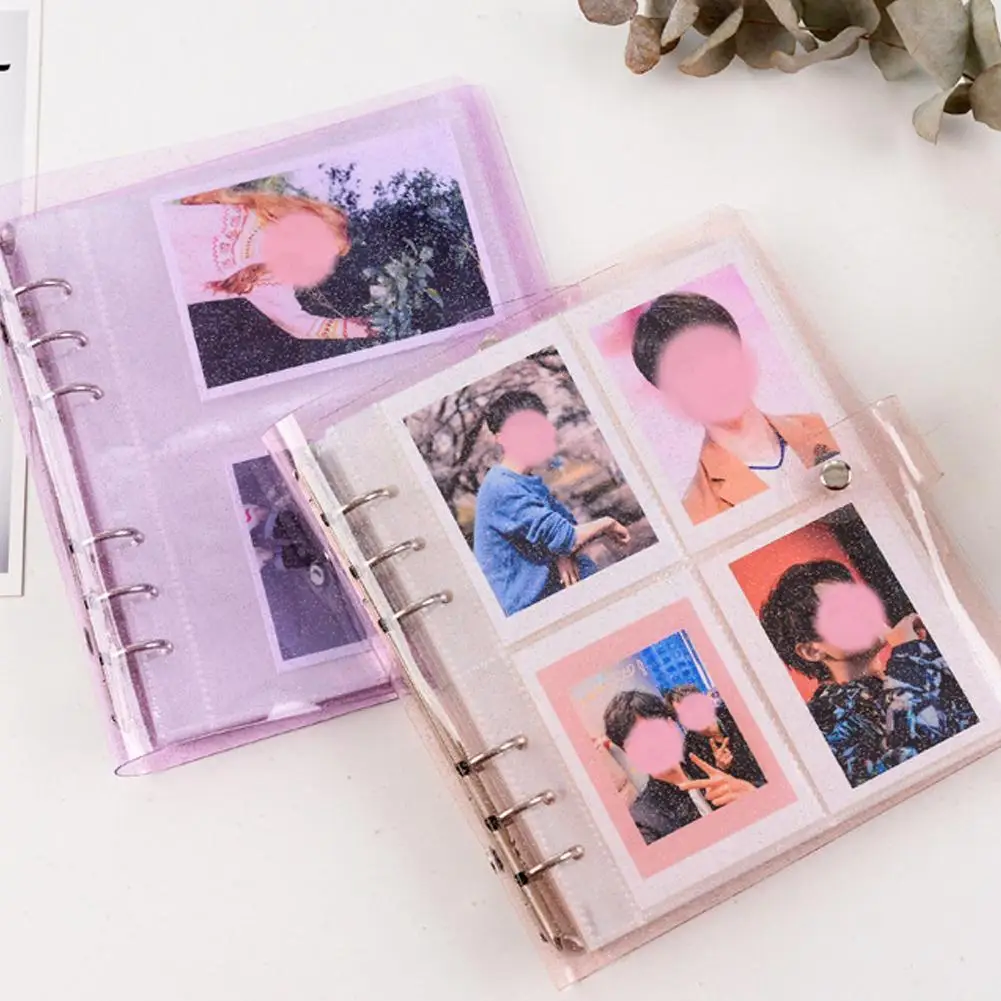 

100 Pockets Small Photo Album Home Picture Storage 3/5inch Portable Card Card Holder Id Card Book Name Name Photocard V8l5