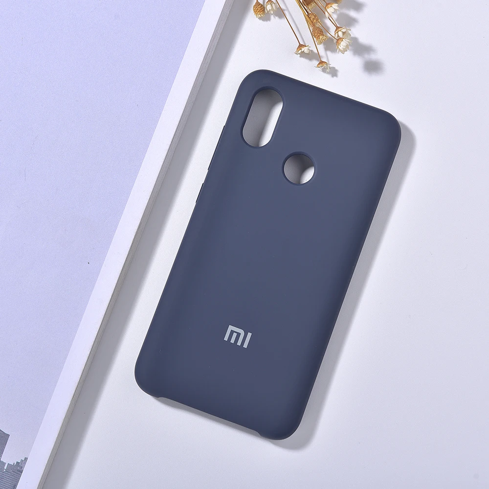 Чехол для Xiaomi Mi8 из жидкого силикона Водонепроницаемый Мягкий чехол ТПУ телефона