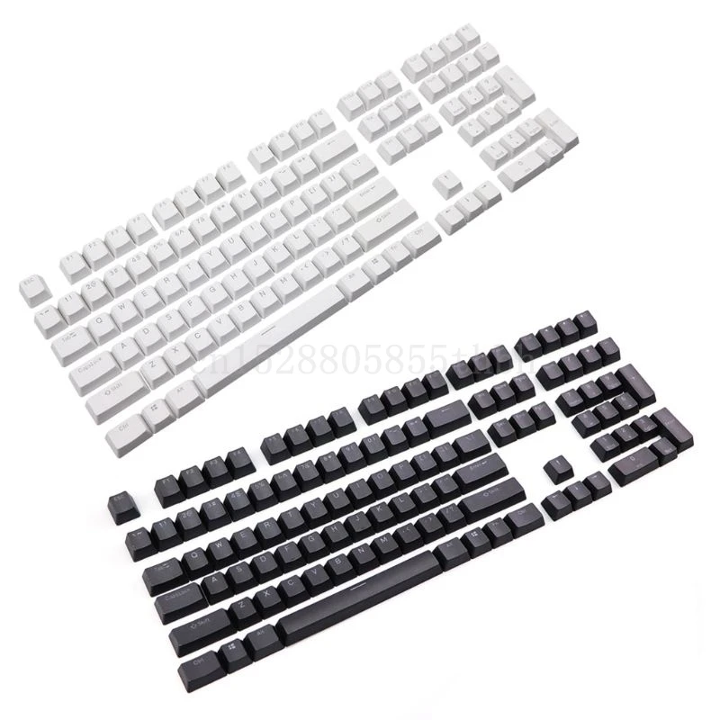 Двойная подсветка PBT 108 светящиеся сверху прозрачные колпачки клавиш с