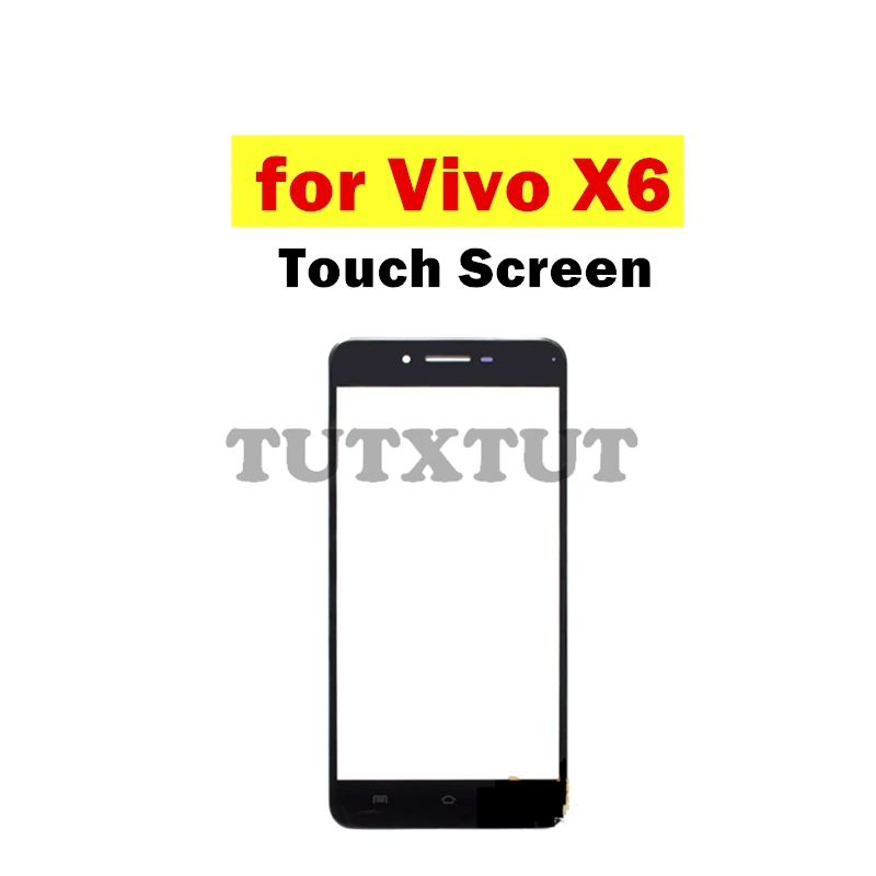 Стеклянная сенсорная панель для Vivo X6 передняя стеклянная дигитайзер запасные