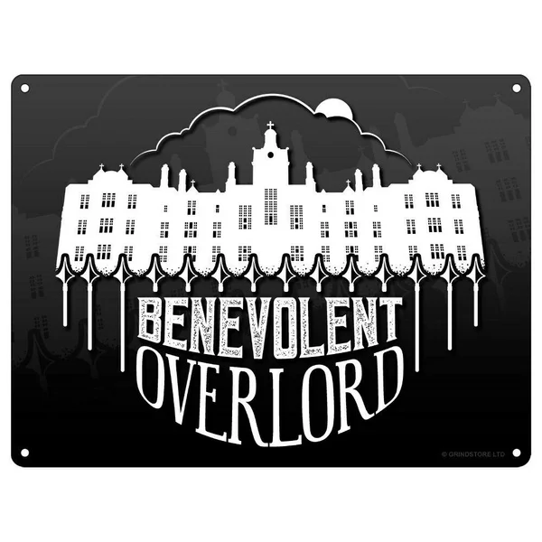 

Cartel de lata Benevolent Overlord, decoración de Bar de café, decoración del hogar