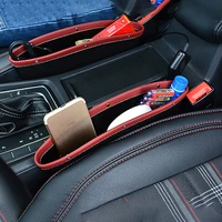 car seat slit gap pocket car organizer storage multifunctional driver seat catcher cup holder car accessories pu leather