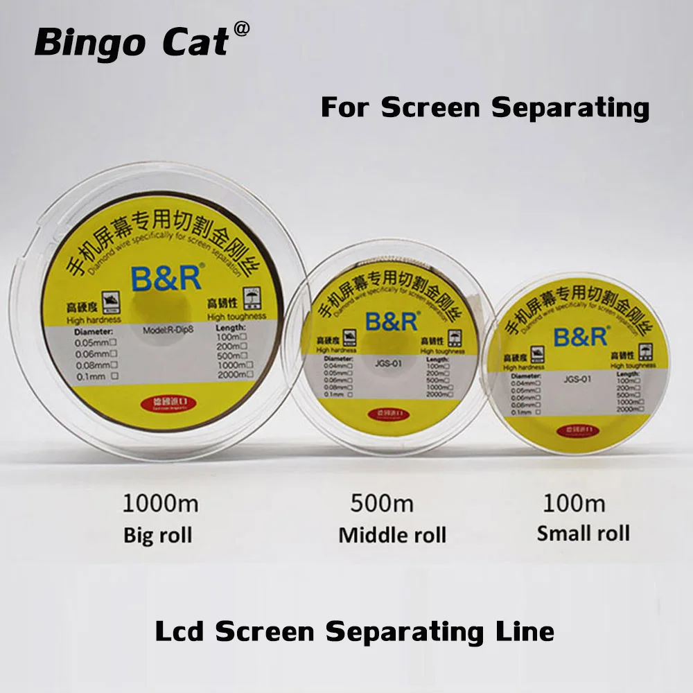 

5pc Mobile Phone Cutting Line Tungsten Alloy Wire Alloy Gold Molybdenum Wire For Broken Glass Cutting Remove LCD Screen Separate