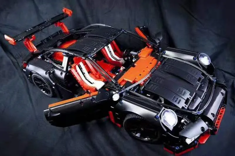 Новый технический Супер гоночный автомобиль подходит для Legoinglys 42056 техника