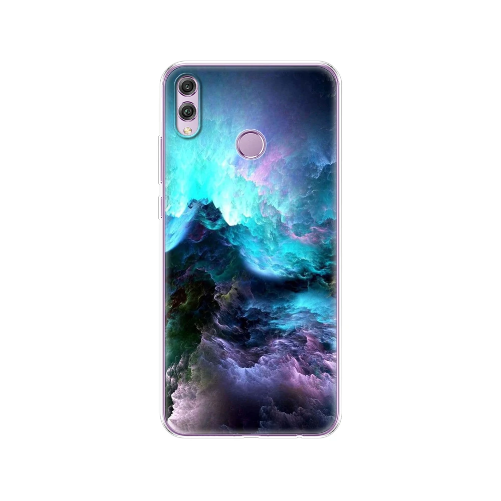 Чехол для Huawei Honor 8x чехол 6 5 дюйма силиконовый мягкий черный из ТПУ 8 X с принтом