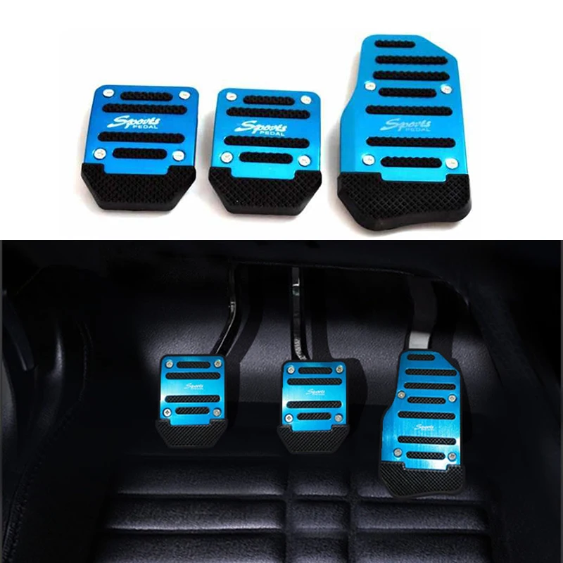 Aluminum alloy car anti-skid pedal accessories for Dacia duster logan sandero stepway lodgy mcv 2 Renault
