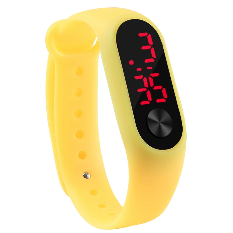 Модные и милые спортивные светодиодные цифровые повязки на руку | Наручные часы