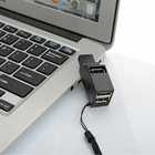Мини USB 3,0 концентратор 3 порта Мульти USB сплиттер адаптер автомобильный usb-хаб 3,0 2,0 высокоскоростной для планшета, ноутбука, ПК, компьютерные аксессуары