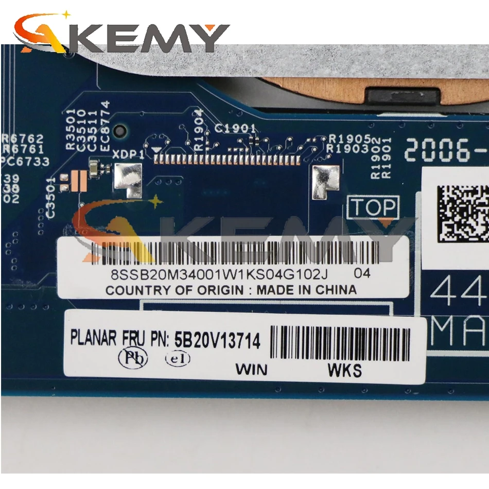 

For Lenovo ThinkPad X1 Yoga 2nd Gen laptop motherboard 16822-1 W/ I7 7500 / 7600U 8G-RAM FRU 01AX866 01LV184 Mainboard