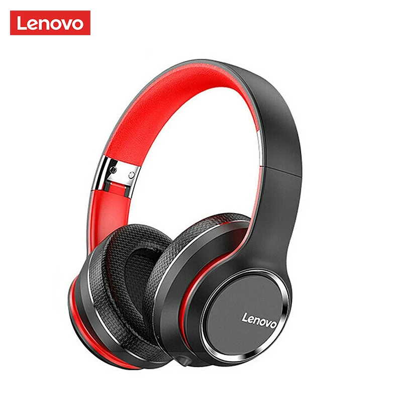 

Lenovo HD200 Wireless BT Headset BT5.0 Bluetooth-compatible Over-ear Earphone Noise Cancellation Stereo Gaming Headset With Mic