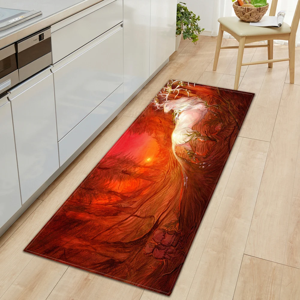 Входной коврик кухонный ковер с принтом декоративный для дома балкона прихожей
