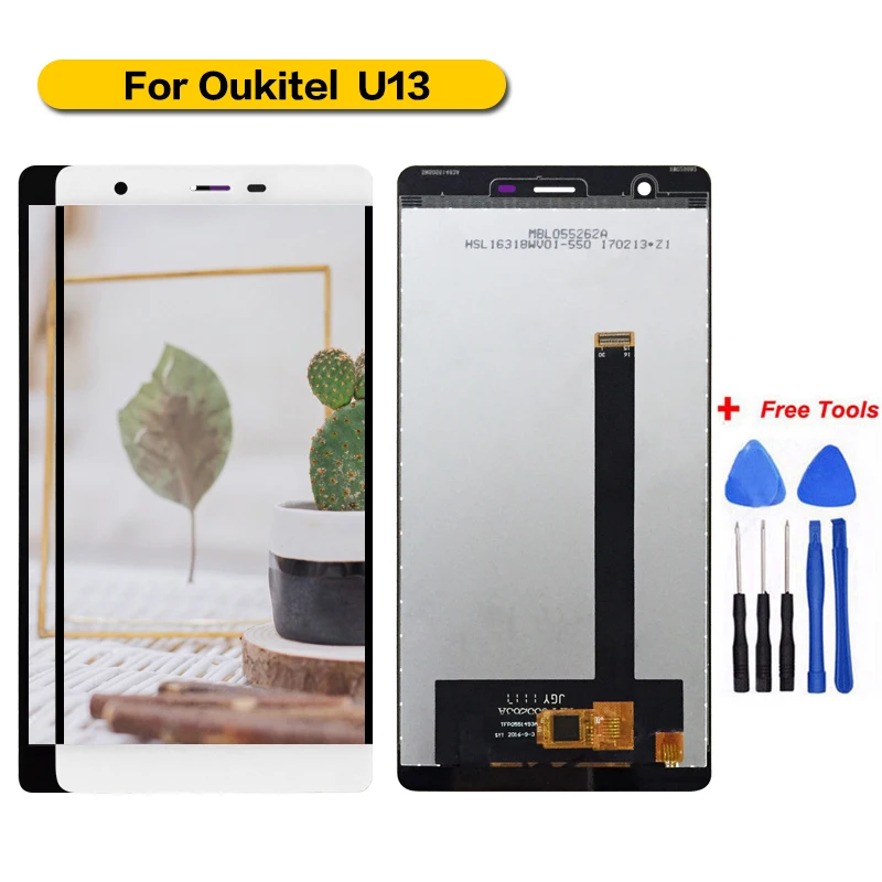 Для 100% оригинального Oukitel U13 ЖК дисплей + фото Протестировано 5 дюймов 1920x1080P