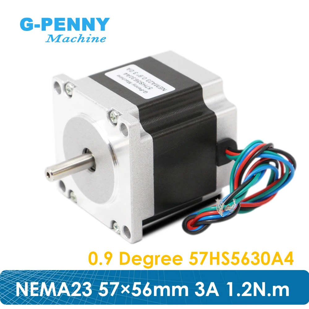 

CNC Nema23 Stepper motor 57x56mm 0.9 Degree 3A 1.2N.m Stepping Motor 180Oz-in for CNC engraving milling machine 3D printer