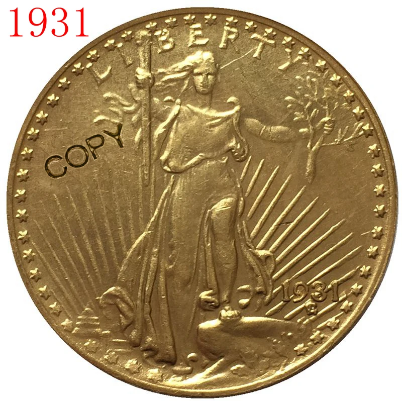 США 1931 $20 St. Копия монеты с изображением гауденция|Безвалютные монеты| |