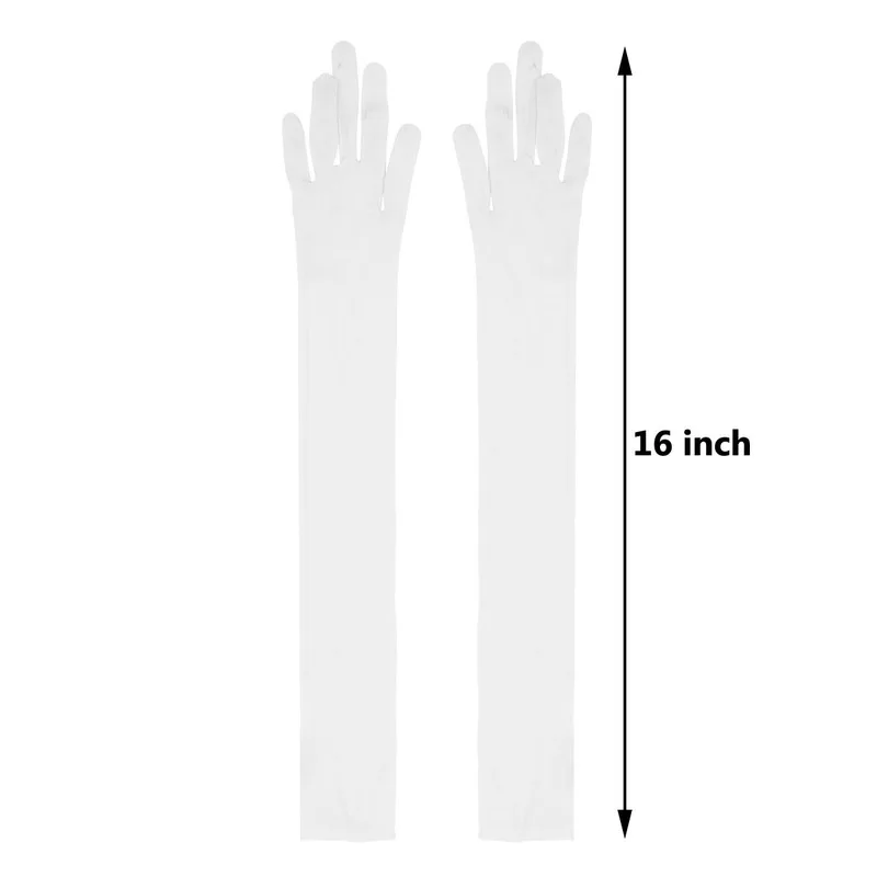 

1 Pair Outdoor Cycling Gloves Sexy Stockings Gloves Men Women Full Finger Long Gloves Slip on Soft Mittens for Sun Protection