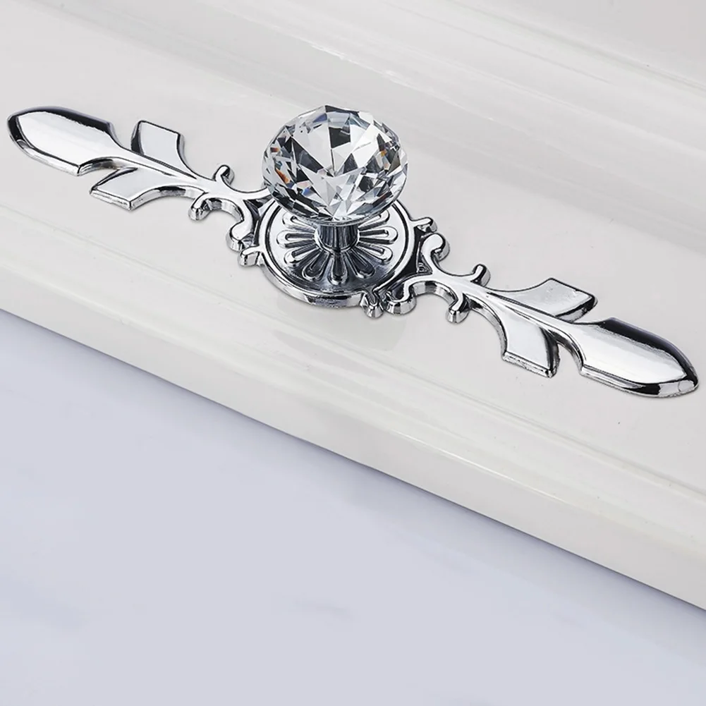 Хрустальное стекло ручка для ручки Роскошный декор дверь ящика шкафа