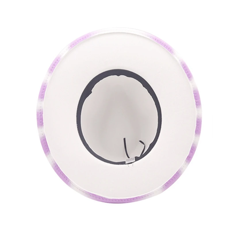 Женская шерстяная шляпа в полоску с широкими полями | Аксессуары для одежды