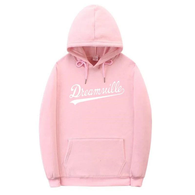 Новинка; худи Для мужчин хип-хоп DREAMVILLE Коул Логотип с капюшоном Swag письмо флисовые J худи с принтом Cole зимние толстовки Мужские пуловер