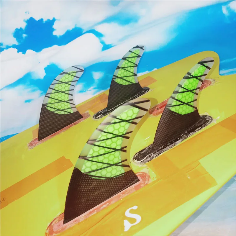 Новый четырехъядерный плавник из углеродного волокна для серфинга плавники 4 шт.