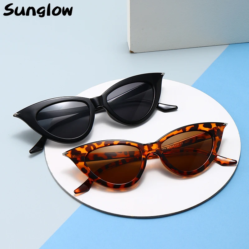 Солнцезащитные очки кошачий глаз женские легкие в стиле ретро | Аксессуары для