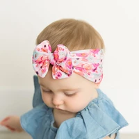 infant nylon fruit print headband baby bow headbands for girls newborn haarband bandeau bebe fille bows baby turban headwrap