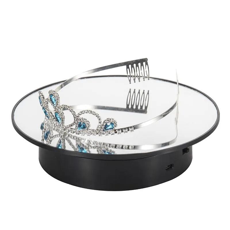 Вращающийся на 360 градусов проигрыватель для ювелирных изделий с зеркалом