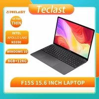 teclast f15s 15 6 inch laptop win10 1920 1080 intel celeron 8gb ram 128gb rom ips screen ultra thin dual wifi notebook 2 0mp