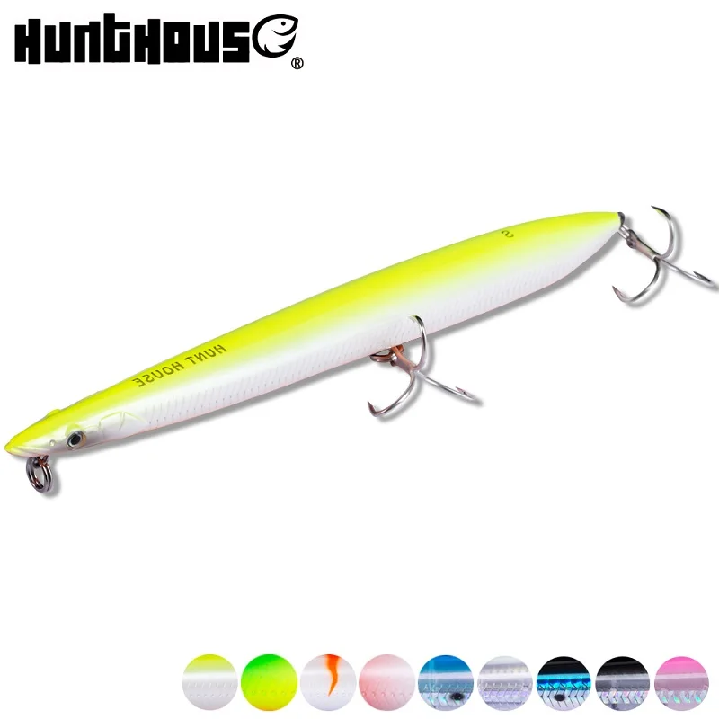 Приманка карандаш Hunthouse 180 мм 37 г погружная Морская рыбалка sandeel lures180mm 27 плавающая