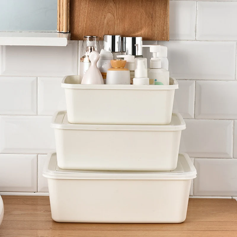 

6pcs Refrigerator Organizer Box Home Kitchen Storage Bins Fridge Organizers Storage Box For Freezer Cabinets Different Size