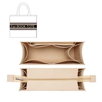 purse organizer insert felt bag organizer with zipper handbag tote shaper for book tote 2 style