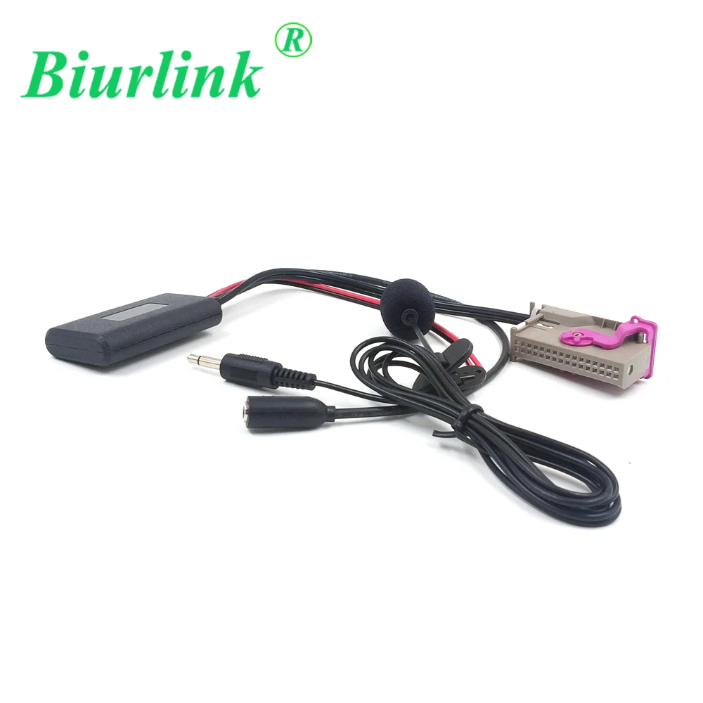 Biurlink 32 Pin AUX вход 150CM Bluetooth 5 0 микрофон воспроизведение музыки адаптер для Audi A3 A4 A5 A6