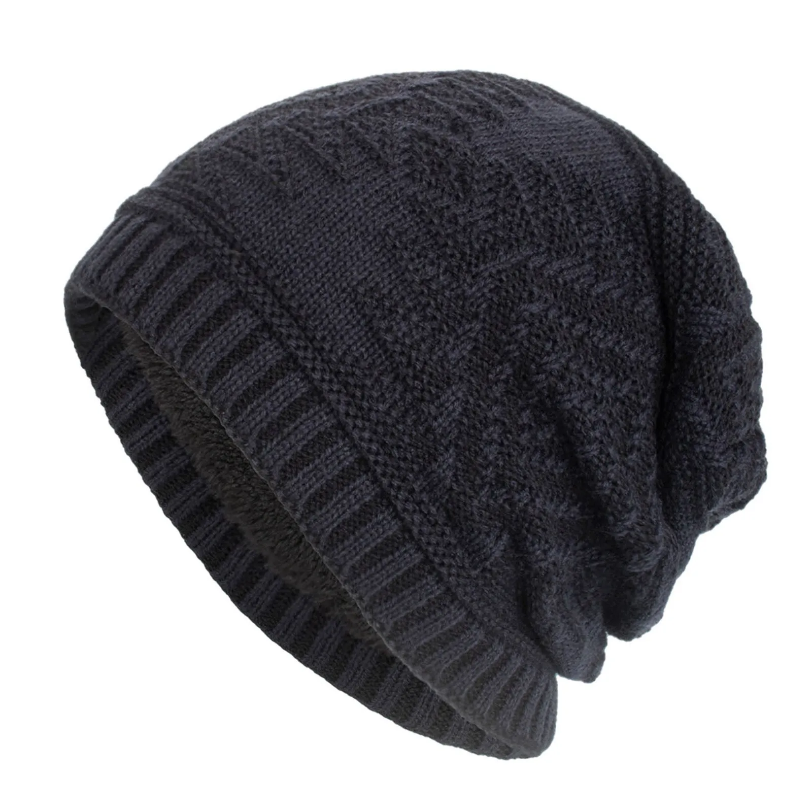

Outdoor Winter Adult Neutral Keep Warm Printing Hats Woolen Hat Stylish Thin Hip-hop Soft Stretch Knit Slouchy Beanie Hat