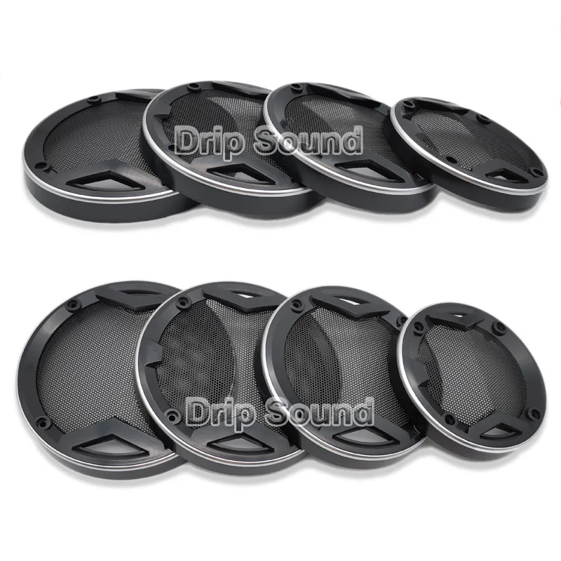 Сетчатая Крышка для автомобильного аудио декоративная круглая металлическая