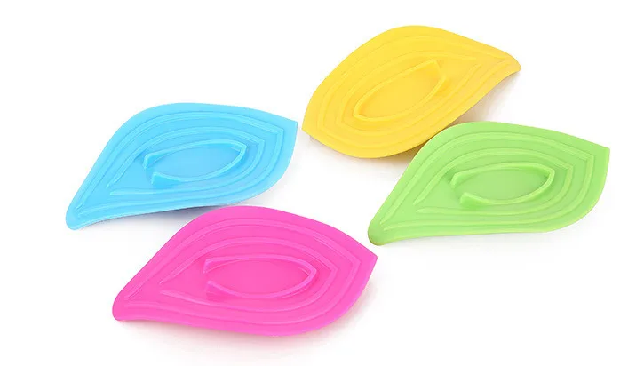 Противоскользящий держатель для мыльницы в форме листа простой дренаж мыла