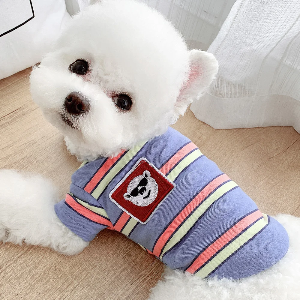 

Summer Dog Clothes for Small Dogs Dog Tshirt Pets Costumes Yorkie Pomeranian Schnauzer Vest Puppy Suit