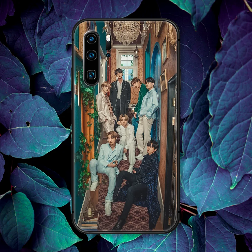 

Bangtan Boys KPOP Band Phone Case For Huawei P Mate Smart 10 20 30 40 Lite Z 2019 Pro black Waterproof 3D Back Painting Cover