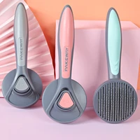 self cleaning comb for dogs hair removes cat comb massage cleaner pet brush for dog cats short long hair remover slicker brush