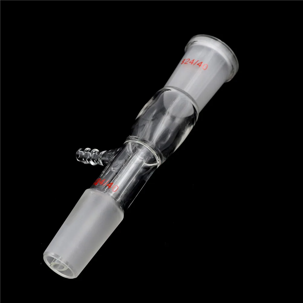 

HOT 1Pcs 24/40,Glass Straight Tube Vacuum Take-off Adapter,Gas Inlet Adapter Lab Glassware Laboratory Tools