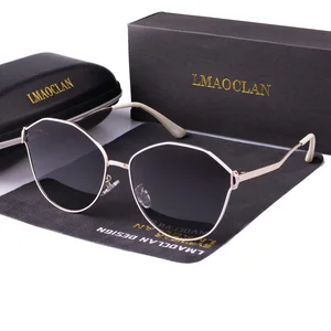 Солнцезащитные очки женские LMAOCLAN, поляризационные, винтажные, дизайнерские