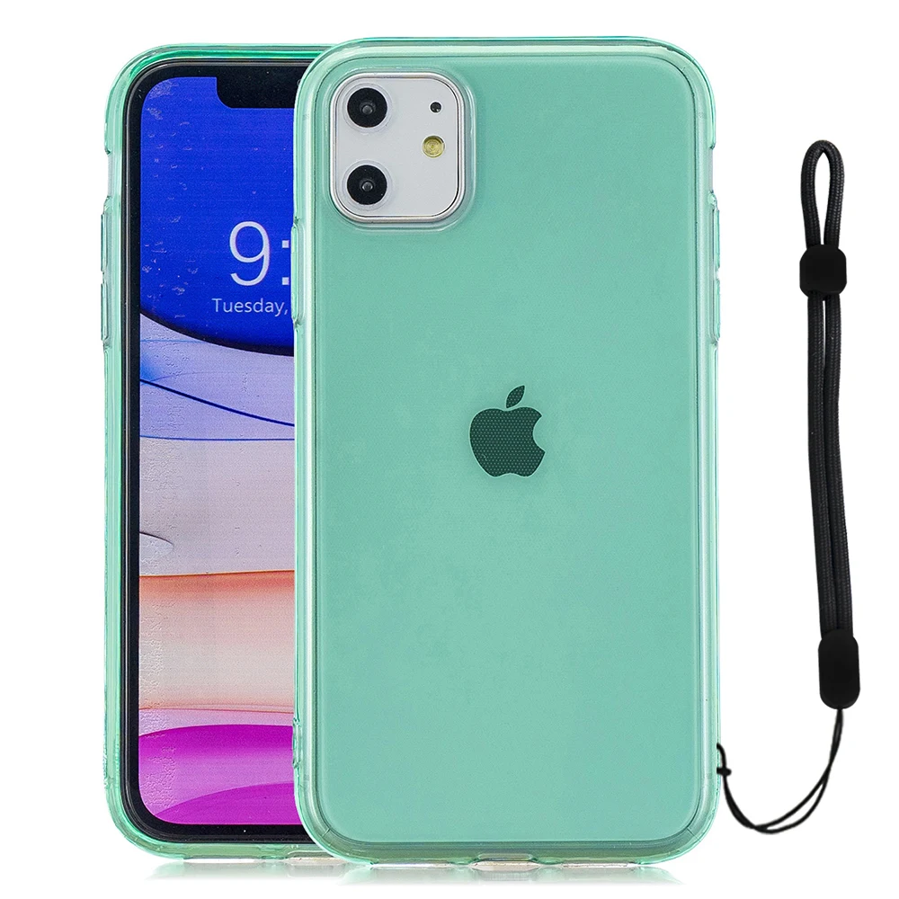 Прозрачный чехол для iPhone 11 Pro Max X XR XS 8 Plus 7 6 6S прозрачный силиконовый телефона
