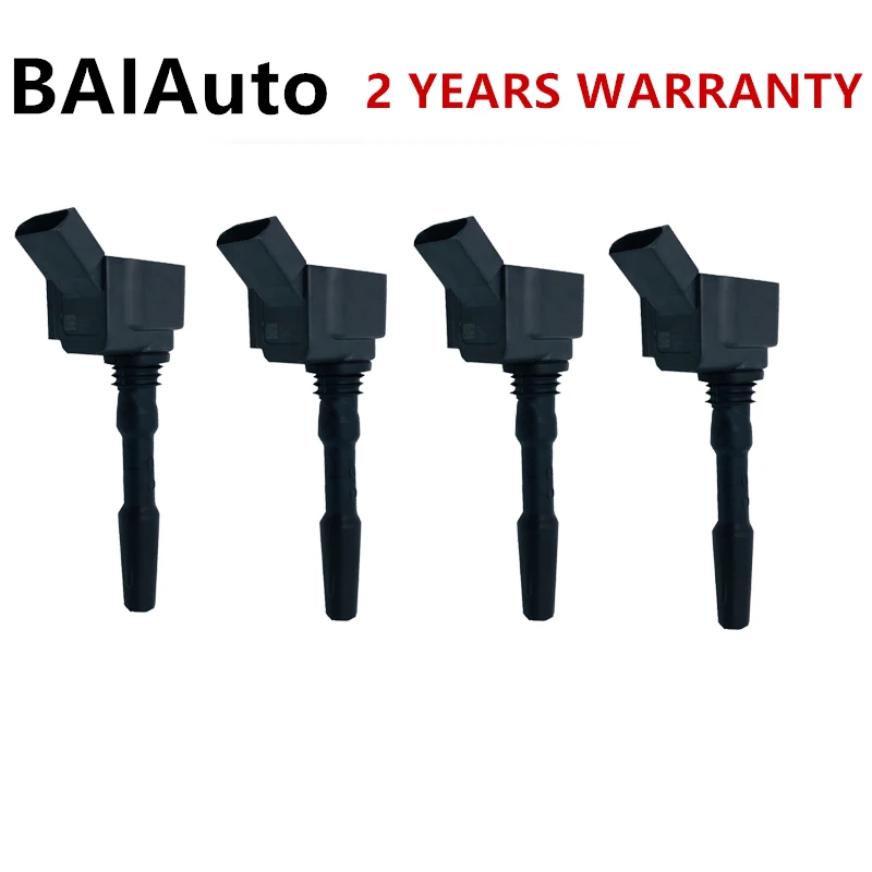 

06H 905 199 A 4 шт. катушки зажигания двигателя EA888 для Skoda Audi A1 A3 S3 Q3 TT VW Golf Passat B8 Seat 06K 905 110 K 06K905110C