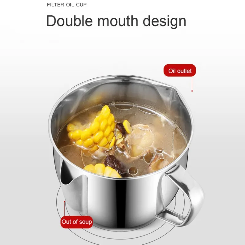 1 шт. масло для соуса из нержавеющей стали разделитель супа масленка фильтр