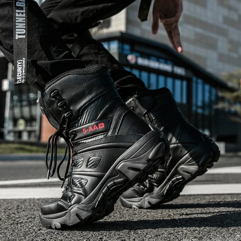 Большой размер водонепроницаемая походная обувь для мужчин искусственная кожа