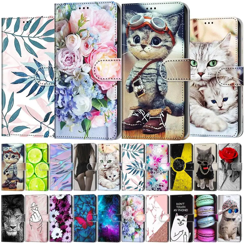 

A Flip Wallet Case for ZTE Blade A31 A51 Bumper PU Leather Phone Cover With Card Slots for ZTE Blade A31 A51 A71 Fundas Capa