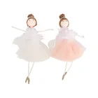 2 шт., новогодние Подвесные Игрушки для девочек-балерин