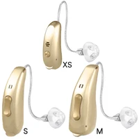 Derived from Siemens Rexton Hearing Aids Aid Emerald XS S M RIC 10 20 30 40 60 80Channels 12 to 48 Deaf Amplifier Beige Discount